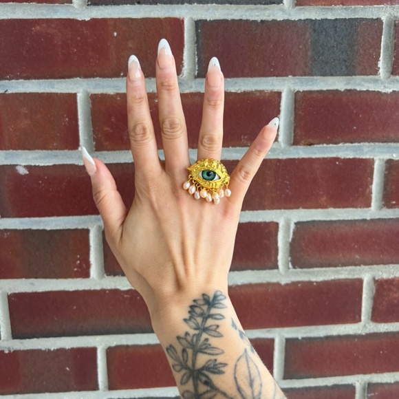 Halloween Eye Ring. Jurian. Scary. Weird. Fairytale. Fantasy. Cosplay. Unique. - Picture 1 of 14